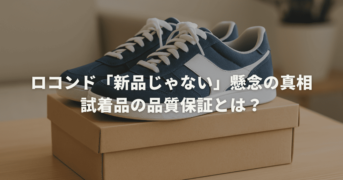 ロコンド「新品じゃない」懸念の真相を解明!試着品の品質保証とは?
