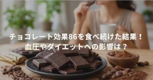 チョコレート効果86を食べ続けた結果！血圧やダイエットへの影響は？
