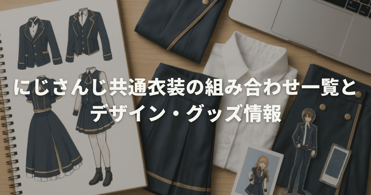 にじさんじ共通衣装の組み合わせ一覧とデザイン・グッズ情報