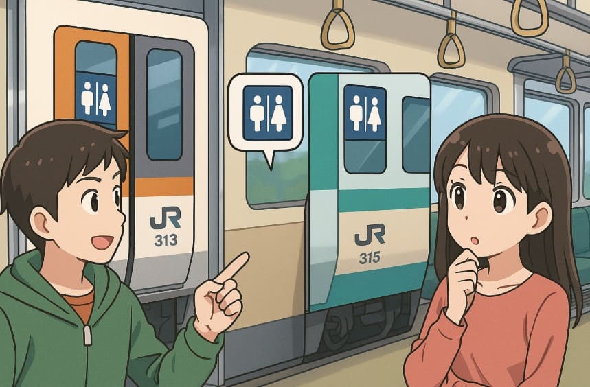 JR東海の新快速 トイレ事情と比較