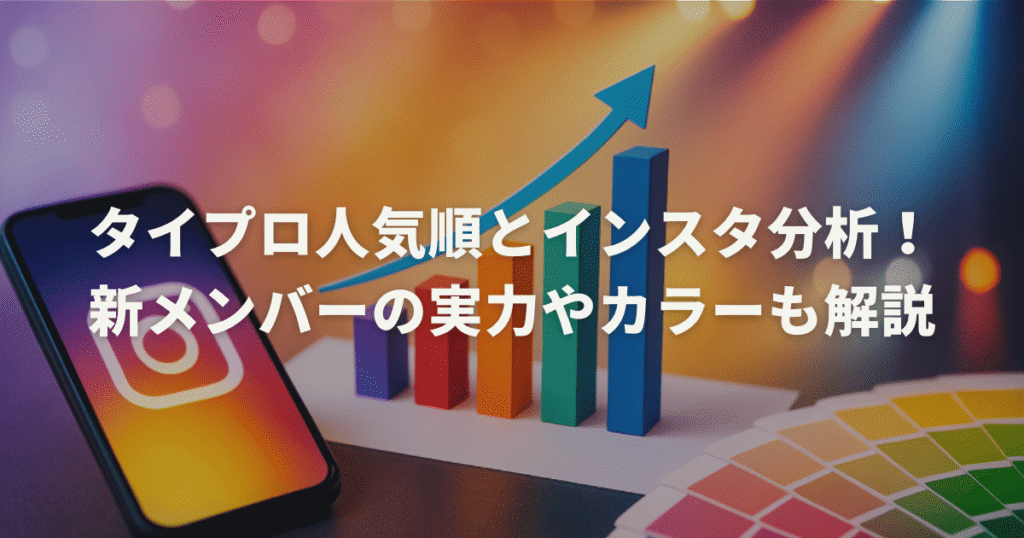タイプロ人気順とインスタ分析！新メンバーの実力やカラーも解説