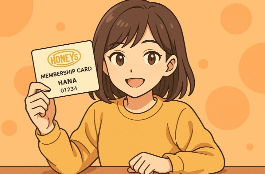 HANAファンクラブの会員証デザイン