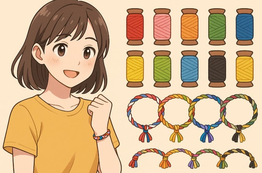 必見！ミサンガの色と組み合わせが持つ意味