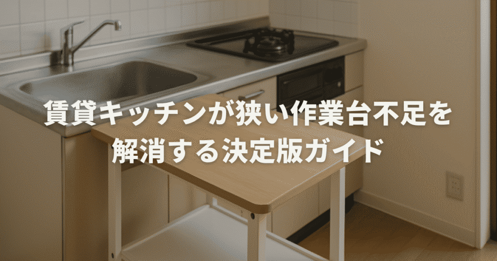賃貸キッチンが狭い作業台不足を解消する決定版ガイド