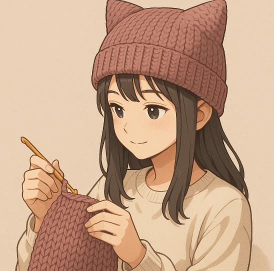 韓国風猫耳ニット帽の編み図とかぎ針でのアレンジ術