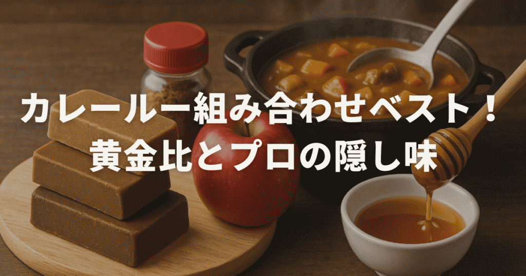 カレールー組み合わせベスト！黄金比とプロの隠し味