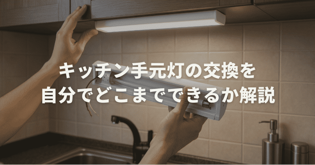 キッチン手元灯の交換を自分でどこまでできるか解説