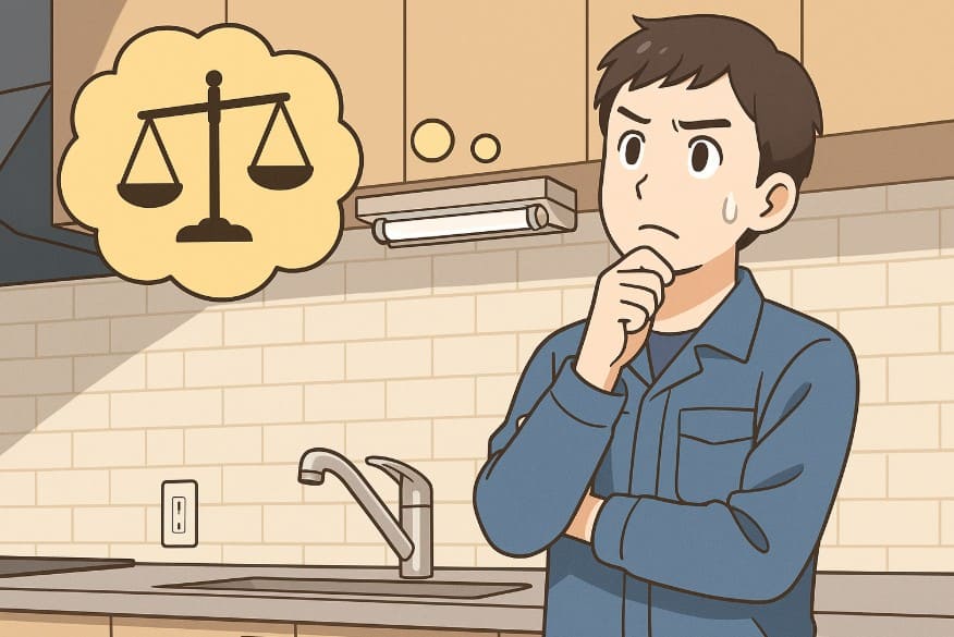 キッチン手元灯の交換を自分でやる前に知るべき法的境界線