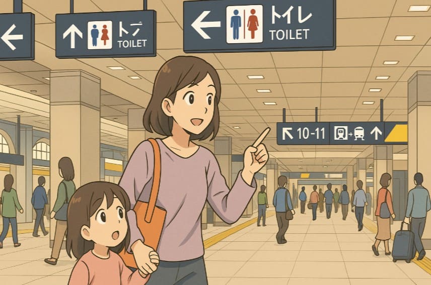 東京駅の乗り換えとトイレ