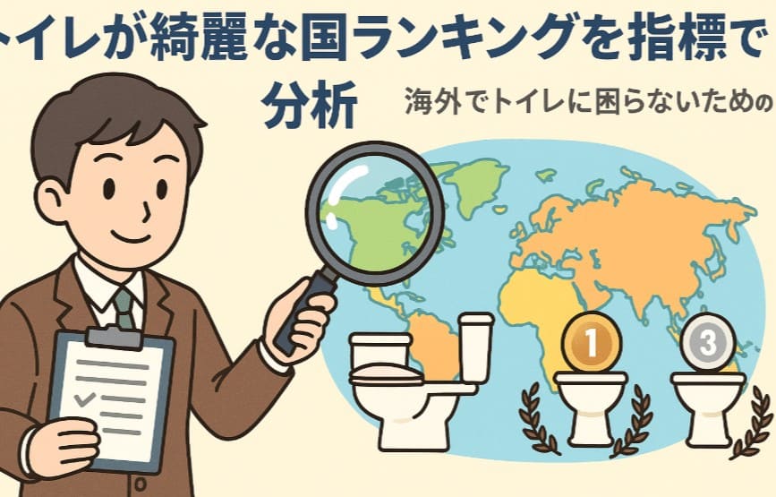 トイレが綺麗な国ランキングを指標で分析