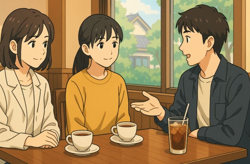 印象的なカフェの場所