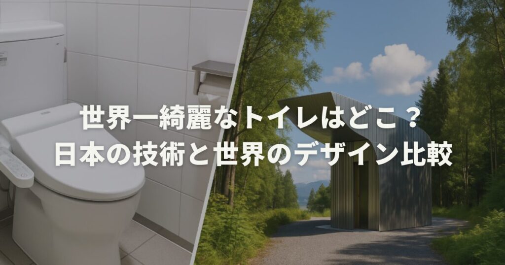 世界一綺麗なトイレはどこ？日本の技術と世界のデザイン比較