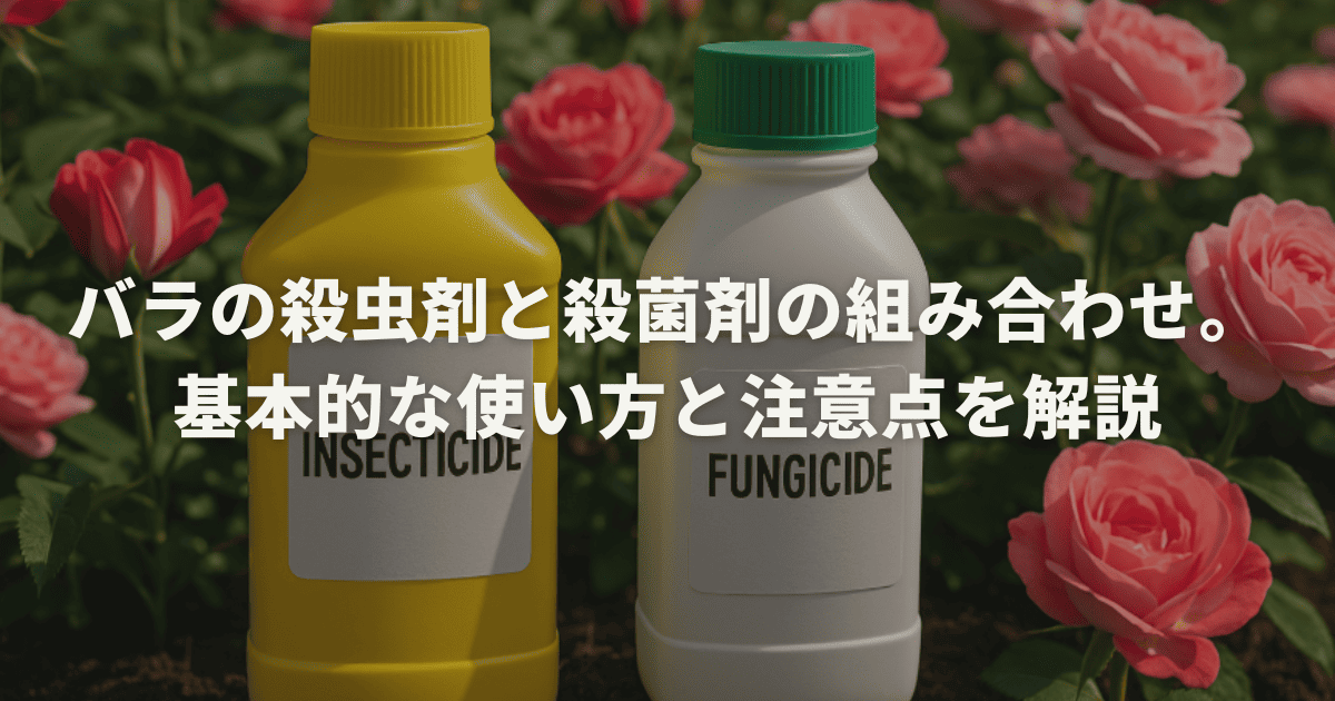 バラの殺虫剤と殺菌剤の組み合わせ。基本的な使い方と注意点を解説