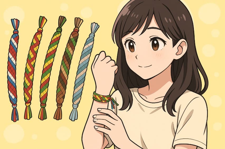 おしゃれなミサンガの色と組み合わせ術