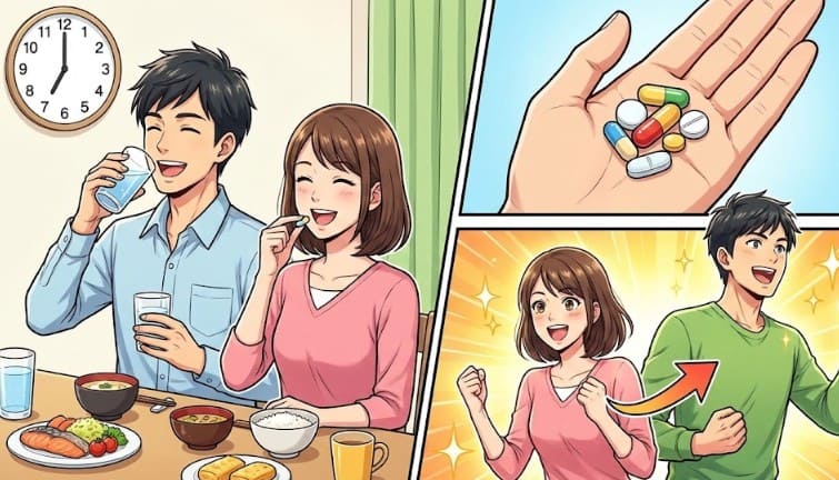 即効性を高める摂取タイミングと飲み合わせ