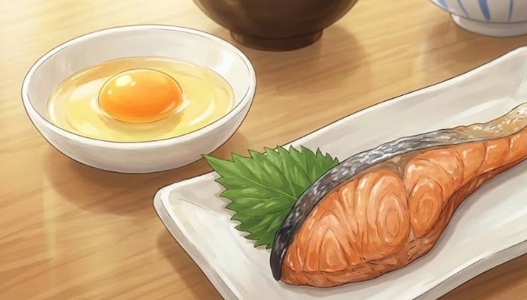 こだわり卵と銀鮭定食の口コミ