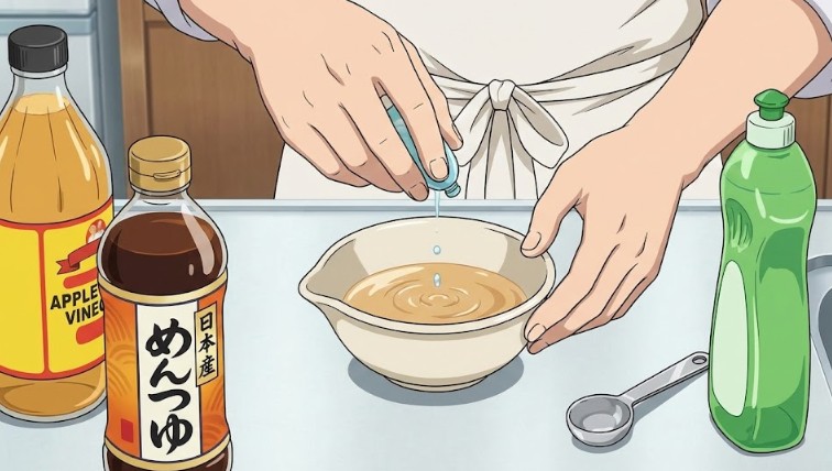 めんつゆと洗剤を足す最強配合レシピ