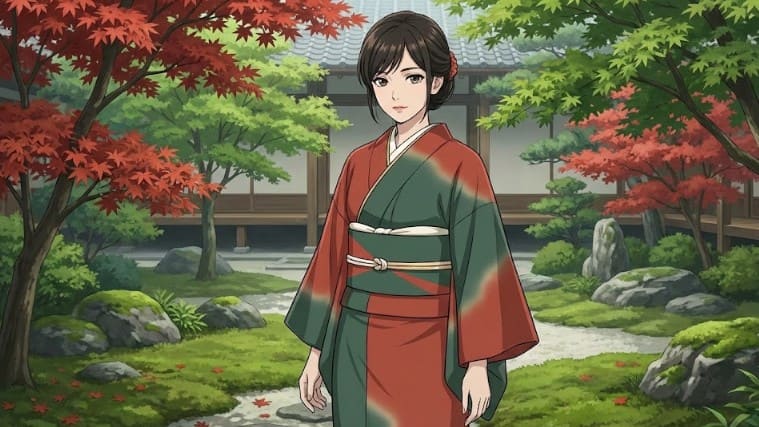 赤や緑などおしゃれな配色例