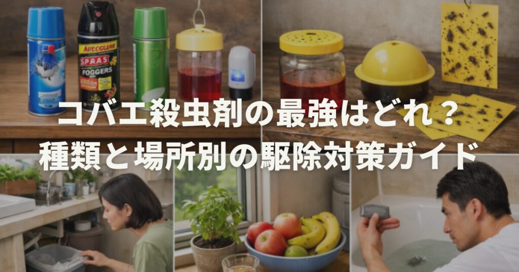 コバエ殺虫剤の最強はどれ？種類と場所別の駆除対策ガイド