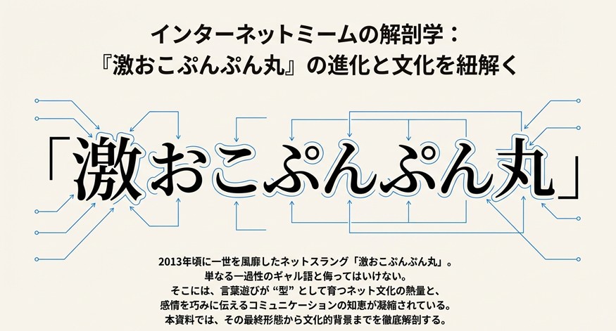 激おこぷんぷん丸の最上級は？カム着火からコピペ用全文まで解説