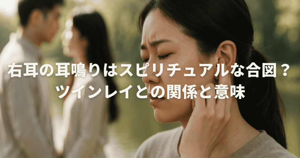 右耳の耳鳴りはスピリチュアルな合図？ツインレイとの関係と意