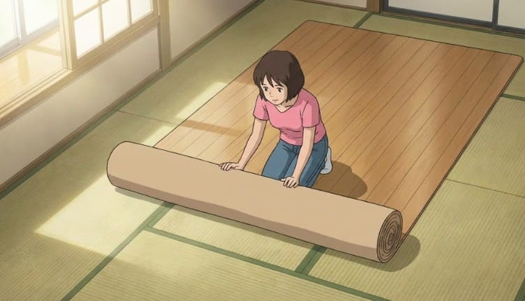 ウッドカーペットで全面保護する