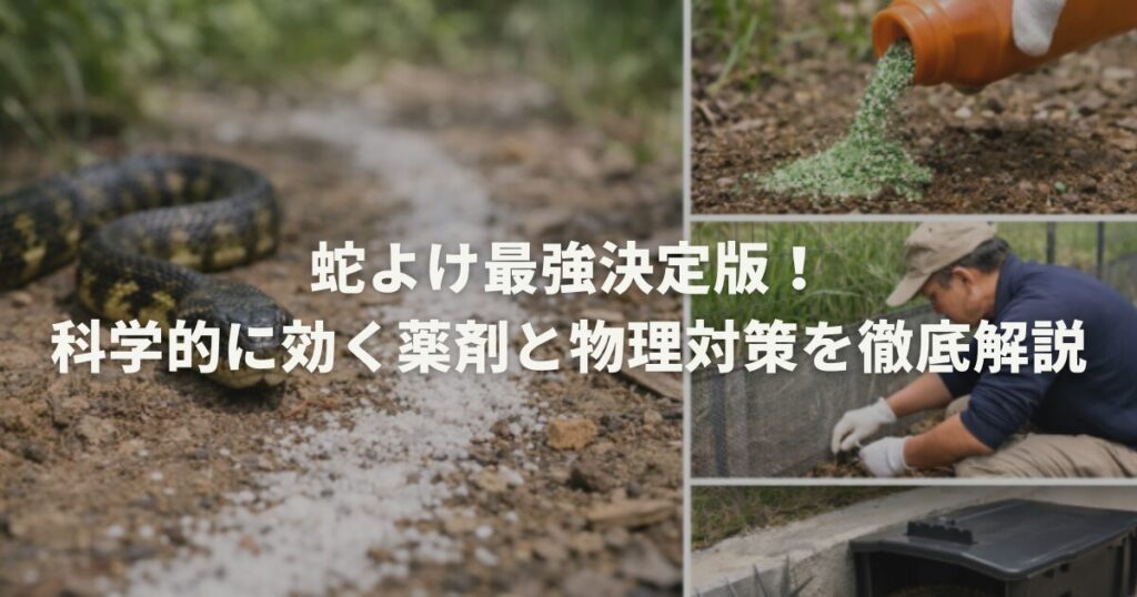 蛇よけ最強決定版！科学的に効く薬剤と物理対策を徹底解説