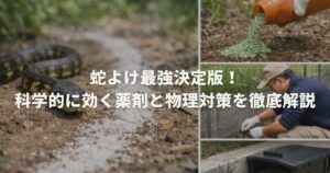 蛇よけ最強決定版！科学的に効く薬剤と物理対策を徹底解説