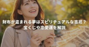 財布が盗まれる夢はスピリチュアルな吉兆？宝くじや恋愛運を解説