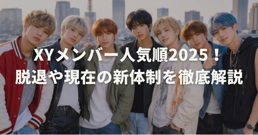 XYメンバー人気順2025！脱退や現在の新体制を徹底解説