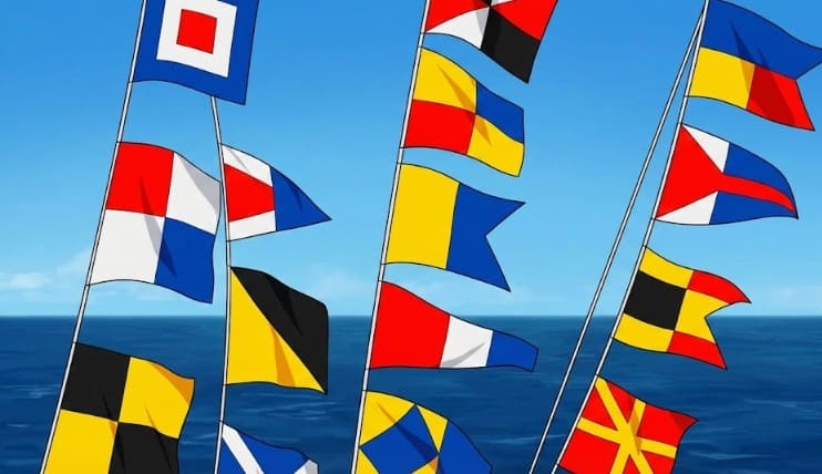 視認性を高める旗の色彩と形状