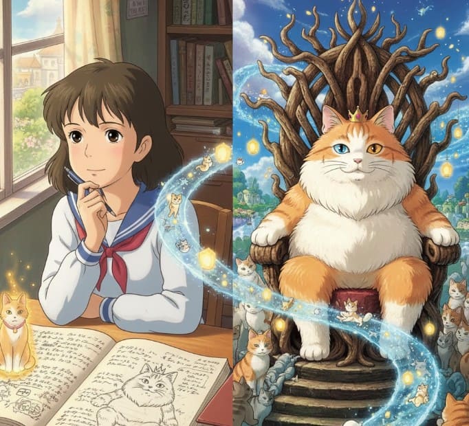 耳をすませばと猫王のつながり