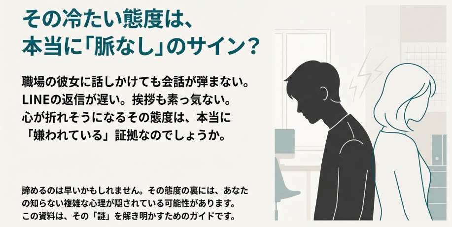 背中合わせで立ち、冷たい態度の女性と悩み落ち込む男性のイラスト