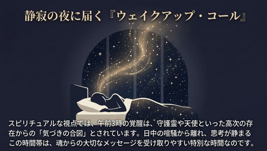 天使の羽のイラストと、守護霊や天使からのメッセージであることを解説するスライド