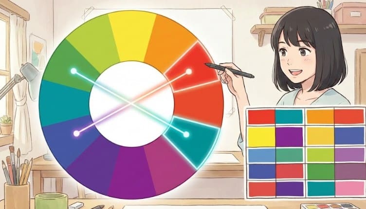 補色色相環の表で見やすく解説