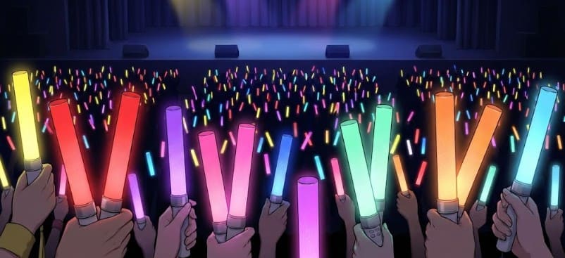 メンバーカラーとペンライトの推し色