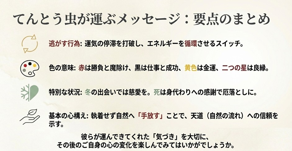 逃がす行為の意味、色のメッセージ、冬や死骸への対処法など、運気を好転させるポイント一覧