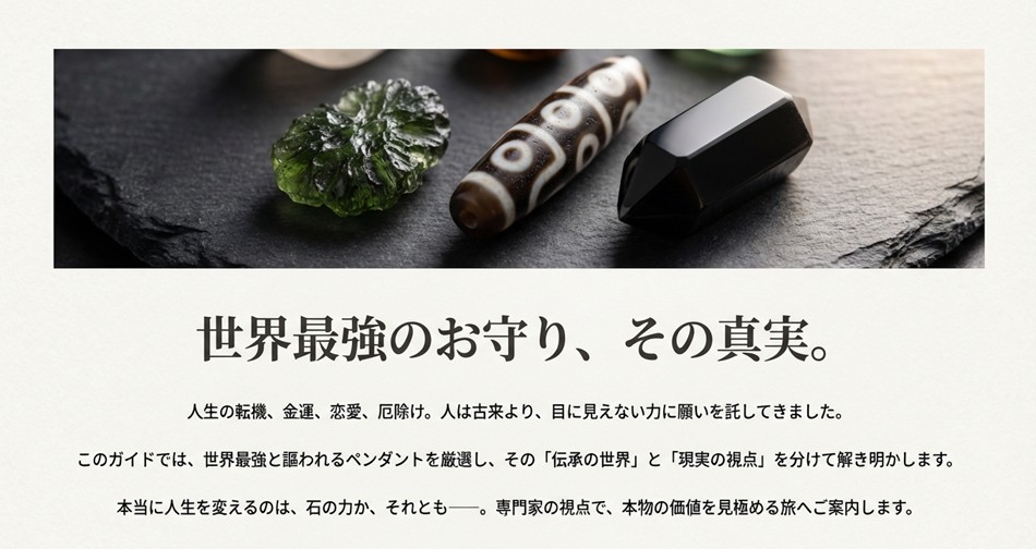 世界最強のお守りペンダントはこれ！効果別で選ぶ人生を変える本物