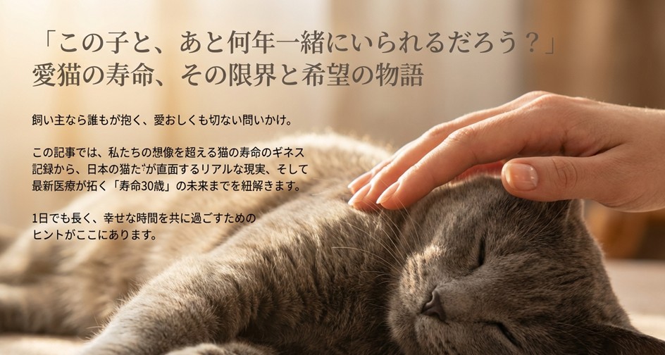猫の寿命ギネス日本記録は？38歳長寿の秘密と平均寿命の現実