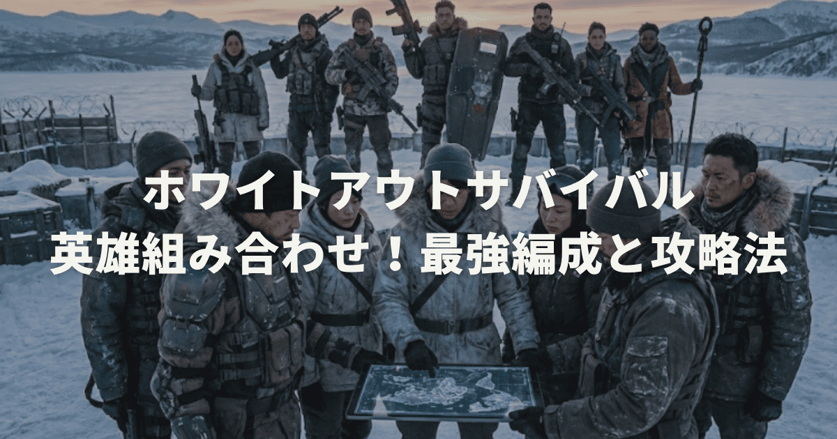 ホワイトアウトサバイバル英雄組み合わせ！最強編成と攻略法