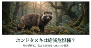 ホンドタヌキは絶滅危惧種？誤解の理由と3つの真実