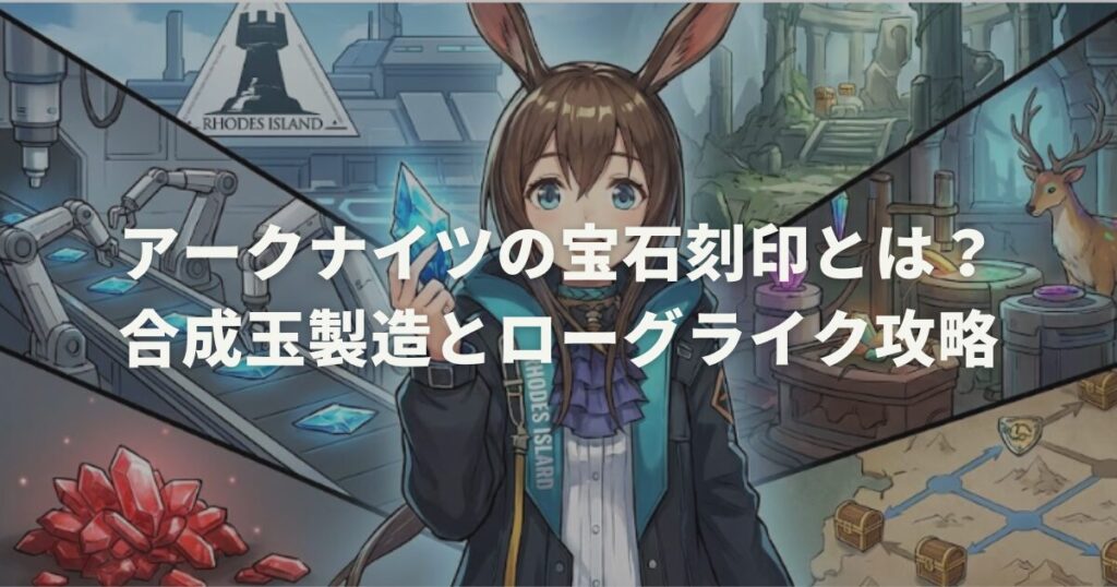 アークナイツの宝石刻印とは？合成玉製造とローグライク攻略