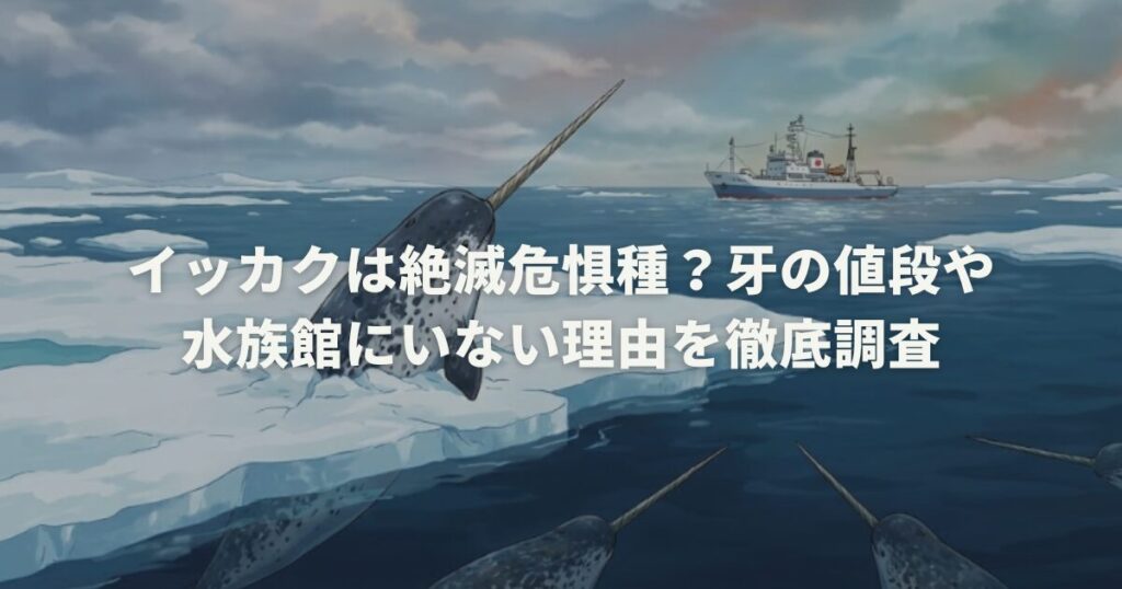 イッカクは絶滅危惧種？牙の値段や水族館にいない理由を徹底調査