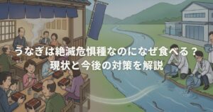 うなぎは絶滅危惧種なのになぜ食べる？現状と今後の対策を解説