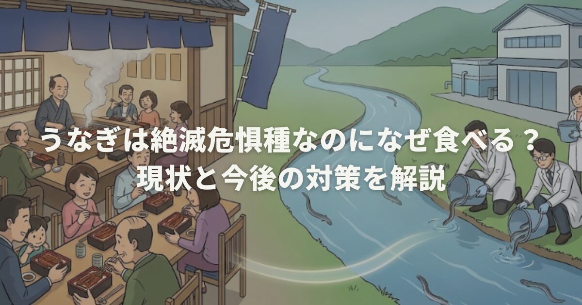 うなぎは絶滅危惧種なのになぜ食べる?現状と今後の対策を解説