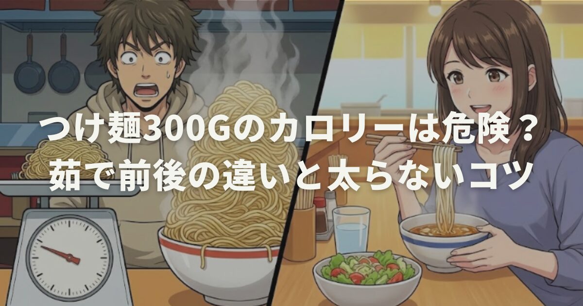 つけ麺300gのカロリーは危険?茹で前後の違いと太らないコツ