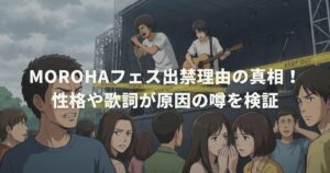 MOROHAフェス出禁理由の真相！性格や歌詞が原因の噂を検証