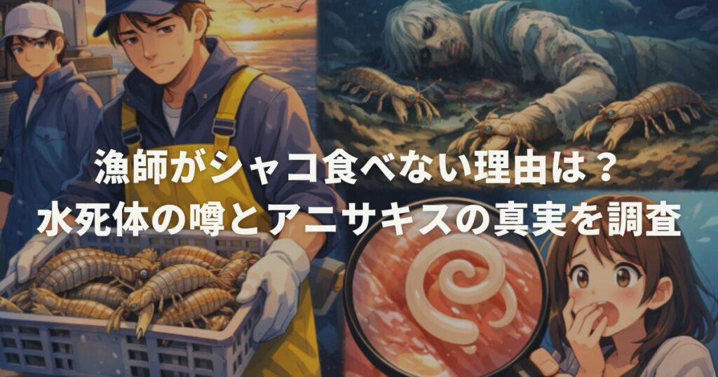 漁師がシャコ食べない理由は？水死体の噂とアニサキスの真実を調査