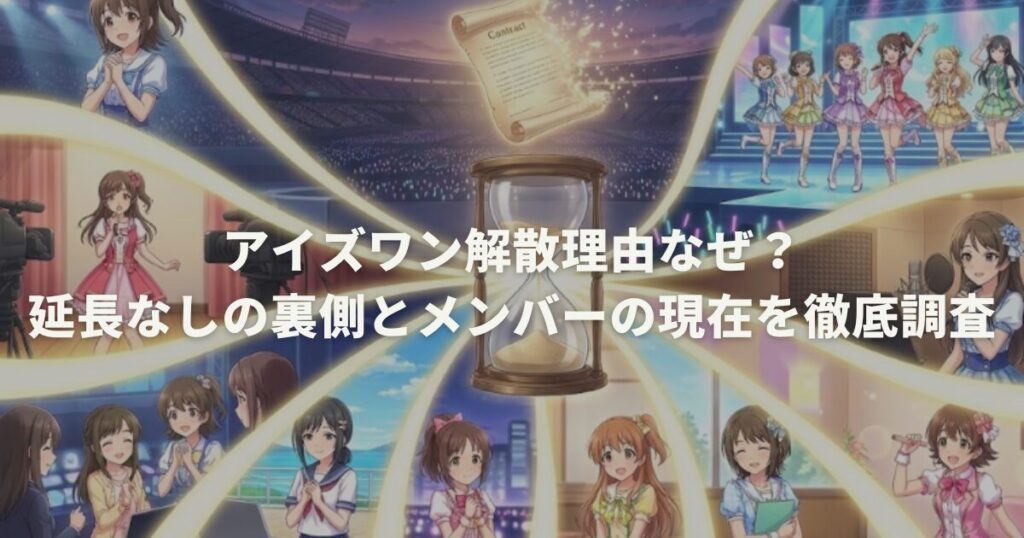アイズワン解散理由なぜ？延長なしの裏側とメンバーの現在を徹底調査