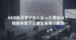 AKB総選挙がなくなった理由は？視聴率低下と運営崩壊の裏側